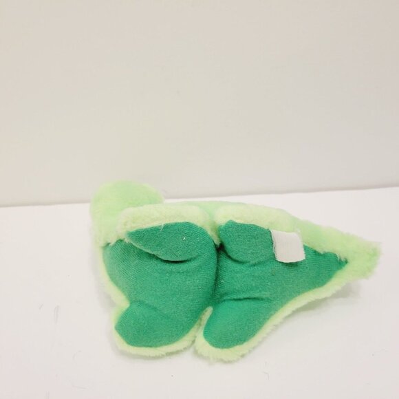 Vintage 90's Neon Green Dinosaur Plush with Rainbow Spiked Back - Picture 5 of 5